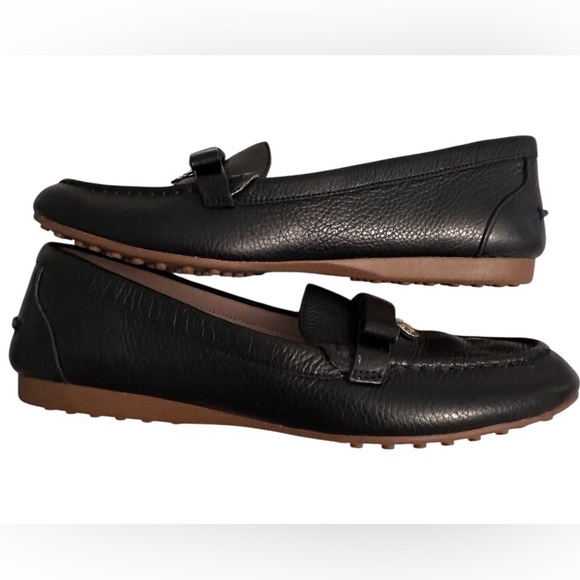 Kate Spade Black Textured Desi Driving Loafers Sz 6 - Picture 4 of 8